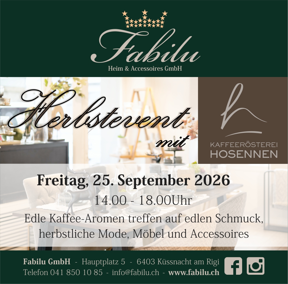 Herbstevent Fabilu 2026 mit Kaffeerösterei Hosennen