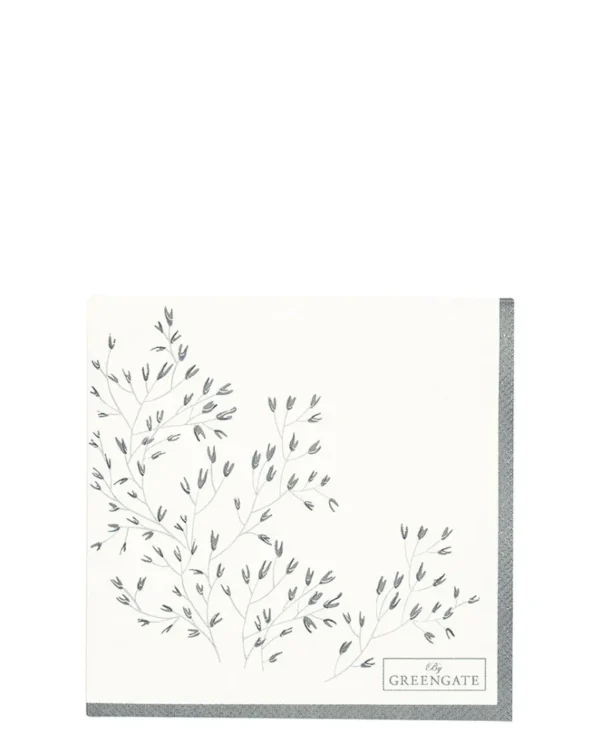 Dekorative Papierservietten mit einem modernen, filigranen Design. Im 20er-Pack, ideal für elegante Tischdekorationen und perfekt kombinierbar mit Everyday-Geschirr in Dunkelgrau, Himmelblau und Fudge. S_PAPNAPSOFE0112_1_00d61a37-c339-4d65-b4ed-18b23e55c277